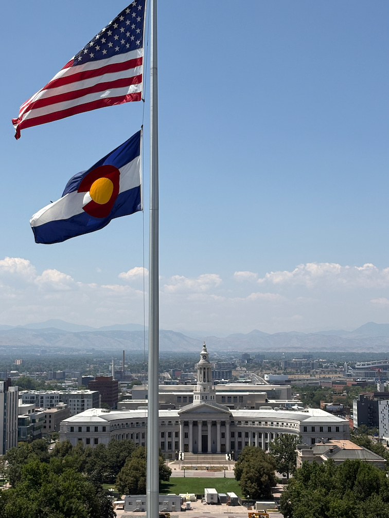 View from Capitol dome observation deck